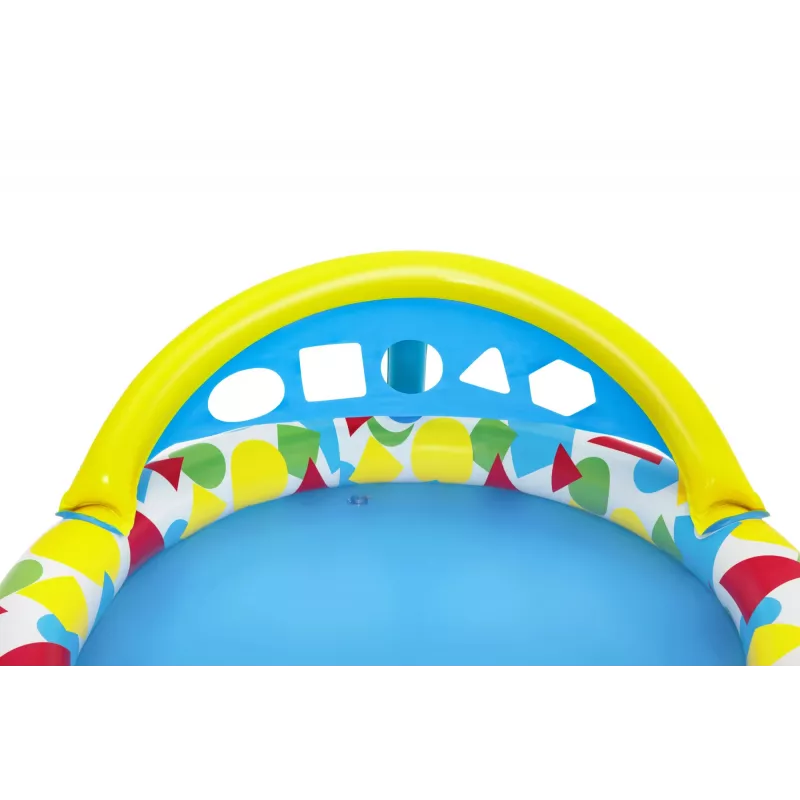Bestway 52378 Splash & Learn piscina infantil con toldo, 45 l, 117 x 120 x 117 cm