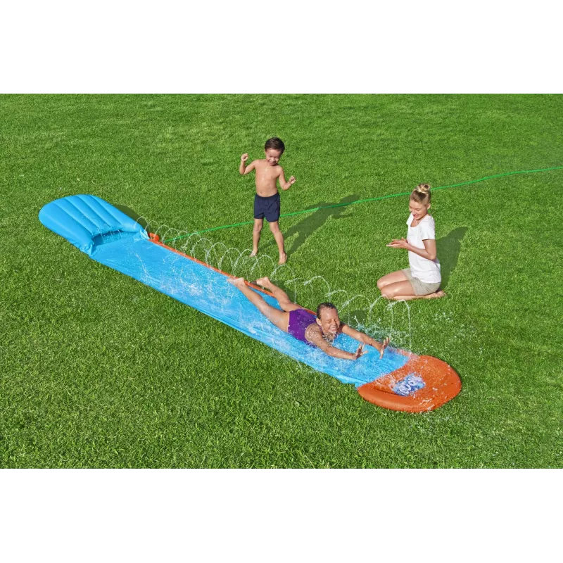 Tobogán acuático de jardín Bestway H2OGO! Tsunami Splash Ramp Single Slide 4,88 m