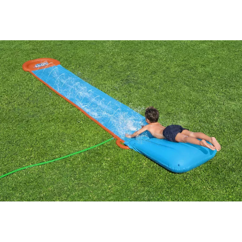 Tobogán acuático de jardín Bestway H2OGO! Tsunami Splash Ramp Single Slide 4,88 m