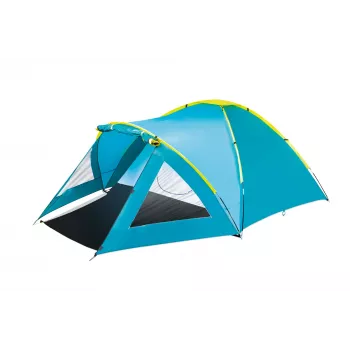 Tienda de campaña tipo domo Bestway 68090 3 personas azul fibra de vidrio poliéster
