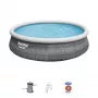 Piscina desmontable Bestway 57372 piscina hinchable redonda 12362 L gris