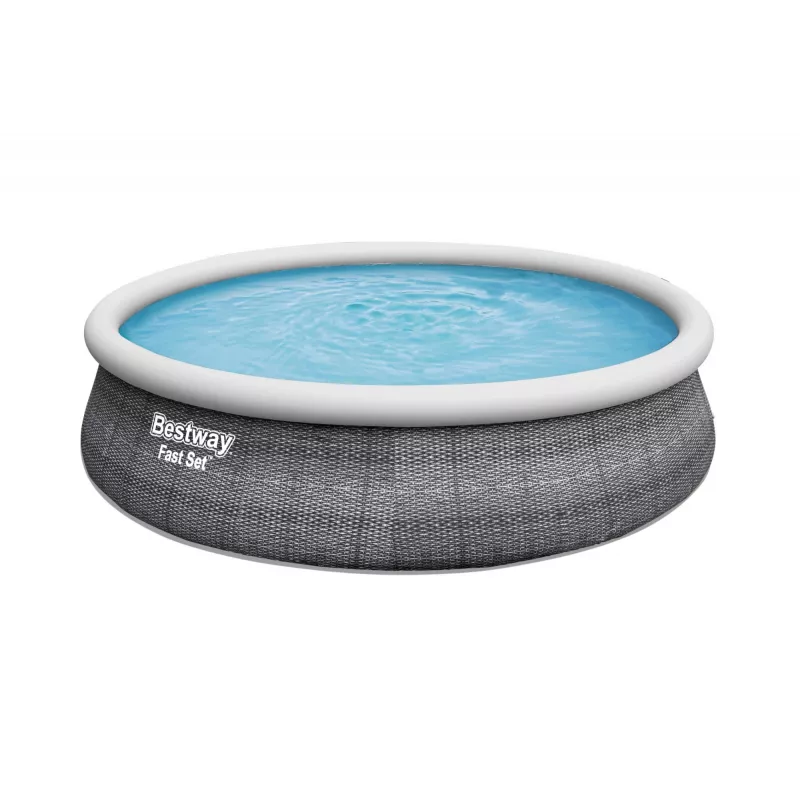 Piscina desmontable Bestway 57372 piscina hinchable redonda 12362 L gris