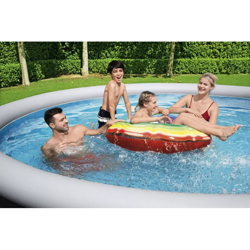 Piscina desmontable Bestway 57372 piscina hinchable redonda 12362 L gris