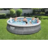 Piscina desmontable Bestway 57372 piscina hinchable redonda 12362 L gris