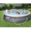 Piscina desmontable Bestway 57372 piscina hinchable redonda 12362 L gris