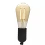 Bombilla inteligente Denver LBF-403 Wi-Fi negra transparente