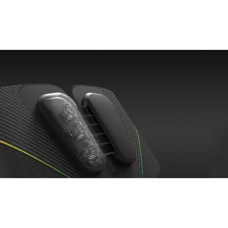 Cinturón de masaje de apoyo lumbar HoMedics negro tela