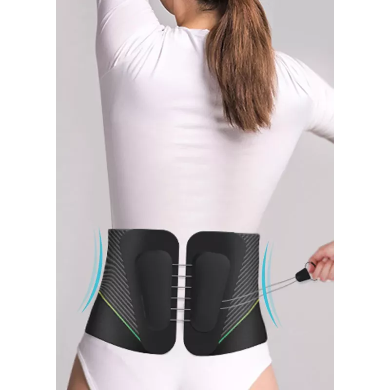 Cinturón de masaje de apoyo lumbar HoMedics negro tela