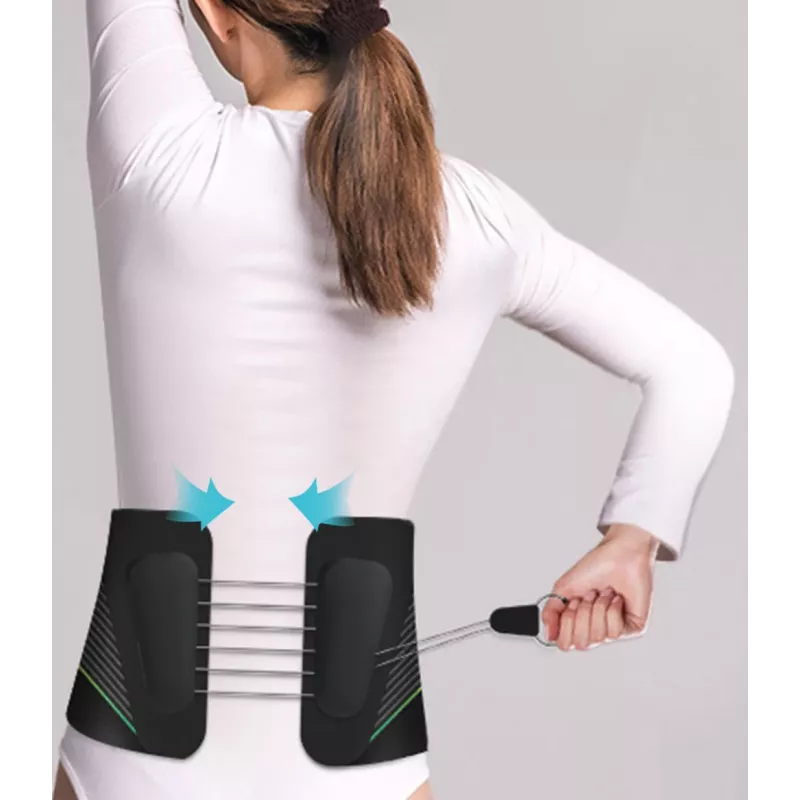 Cinturón de masaje de apoyo lumbar HoMedics negro tela