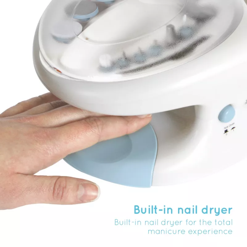 Set de manicura y pedicura HoMedics MAN-3023A-EU 2 accesorios plástico azul blanco