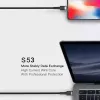 Cable USB-C a USB-C Orsen S53, 1 m, 3 A, rojo