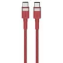 Cable USB-C a USB-C Orsen S53, 1 m, 3 A, rojo