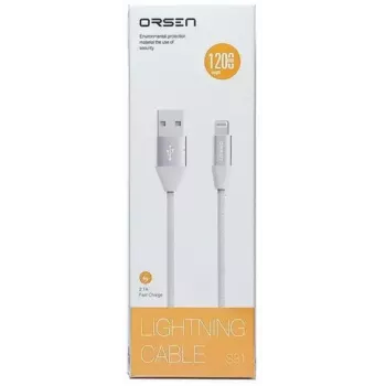 Cable de datos Micro-USB Orsen S32 2.1A 1,2 m gris