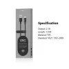 Cable USB-A a USB-C Orsen S9C 1 m, 2,1 A, negro