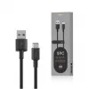 Cable USB-A a USB-C Orsen S9C 1 m, 2,1 A, negro