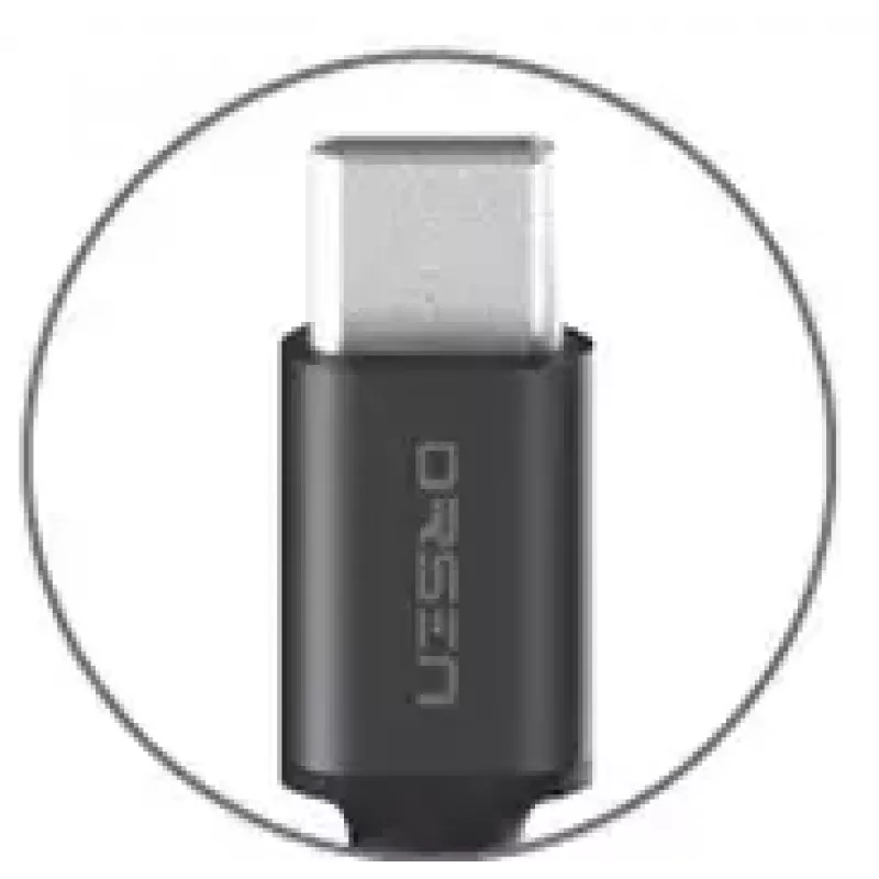 Cable USB-A a USB-C Orsen S9C 1 m, 2,1 A, negro
