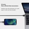 Cable USB-A a USB-C Orsen S9C 1 m, 2,1 A, negro