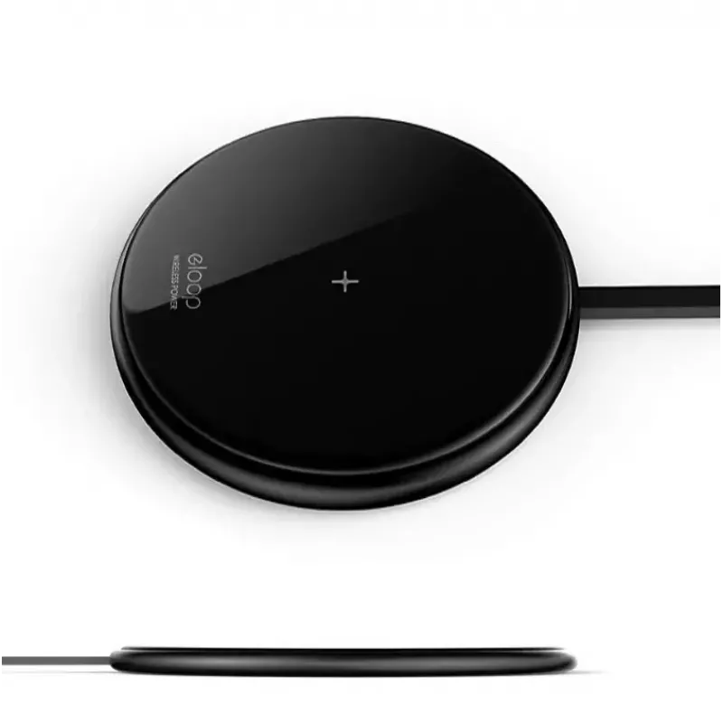 Cargador inalámbrico Eloop W1 10W carga rápida para smartphones y accesorios compatibles con Qi
