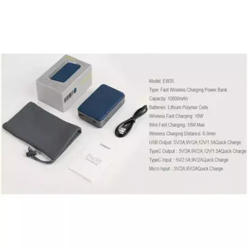 Powerbank portátil Orsen EW35 10000 mAh