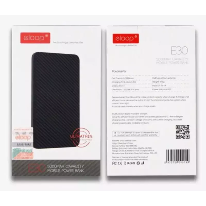 Powerbank portátil Eloop E30 5000mAh