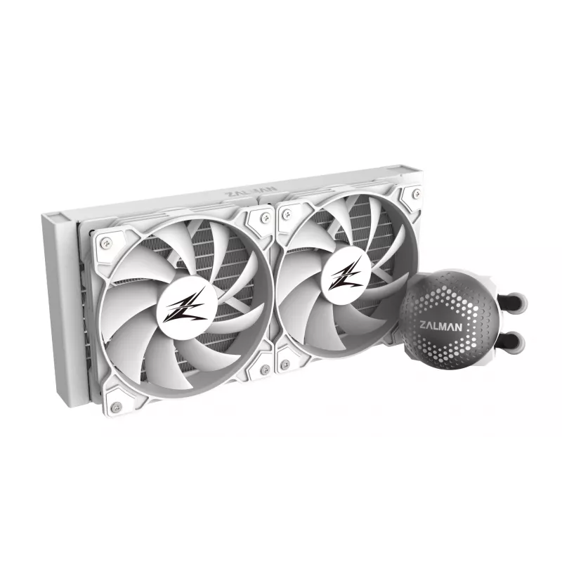 Refrigeración líquida para CPU Zalman ALPHA24 blanca radiador de 240 mm 2 ventiladores de 120 mm bomba ARGB refrigeración líquida todo en uno de doble procesador 12 cm