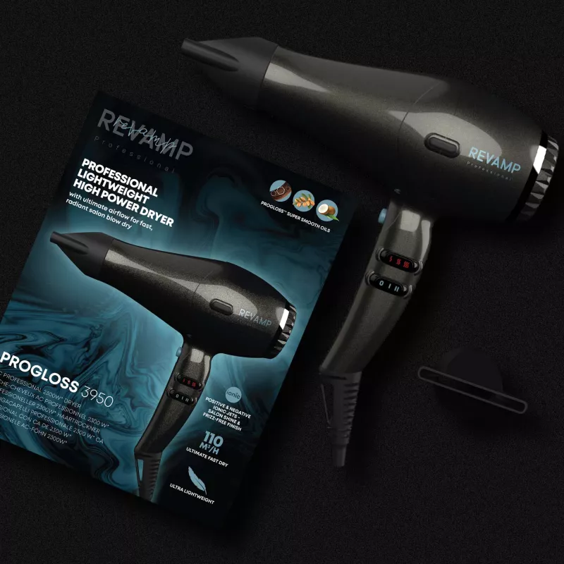 Secador de pelo Revamp Progloss 3950 2300 W negro