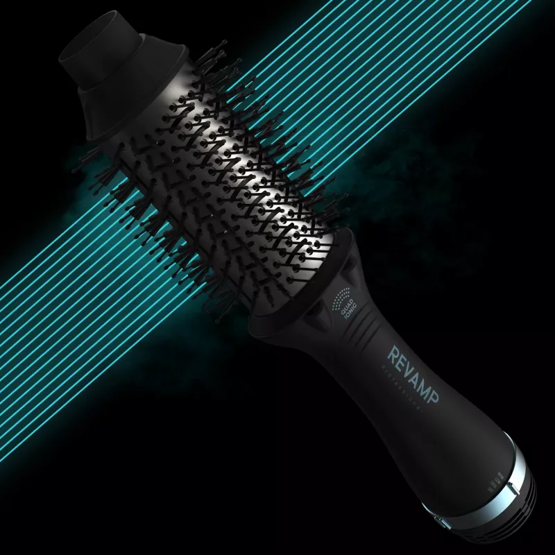 Cepillo de aire caliente Revamp Progloss Pro Define Perfect Blow Dry Warm negro 900 W 3 m