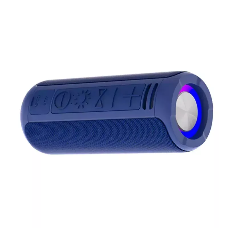 Altavoz portátil mono Denver BTV-213BU azul, plateado