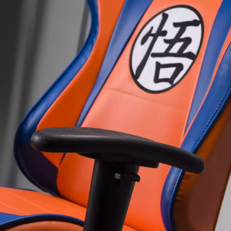 Silla gaming para PC Subsonic DBZ asiento acolchado gris naranja 125 kg
