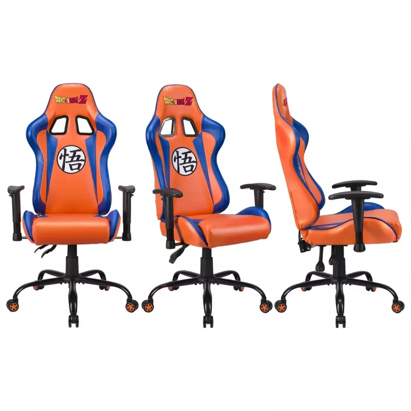 Silla gaming para PC Subsonic DBZ asiento acolchado gris naranja 125 kg