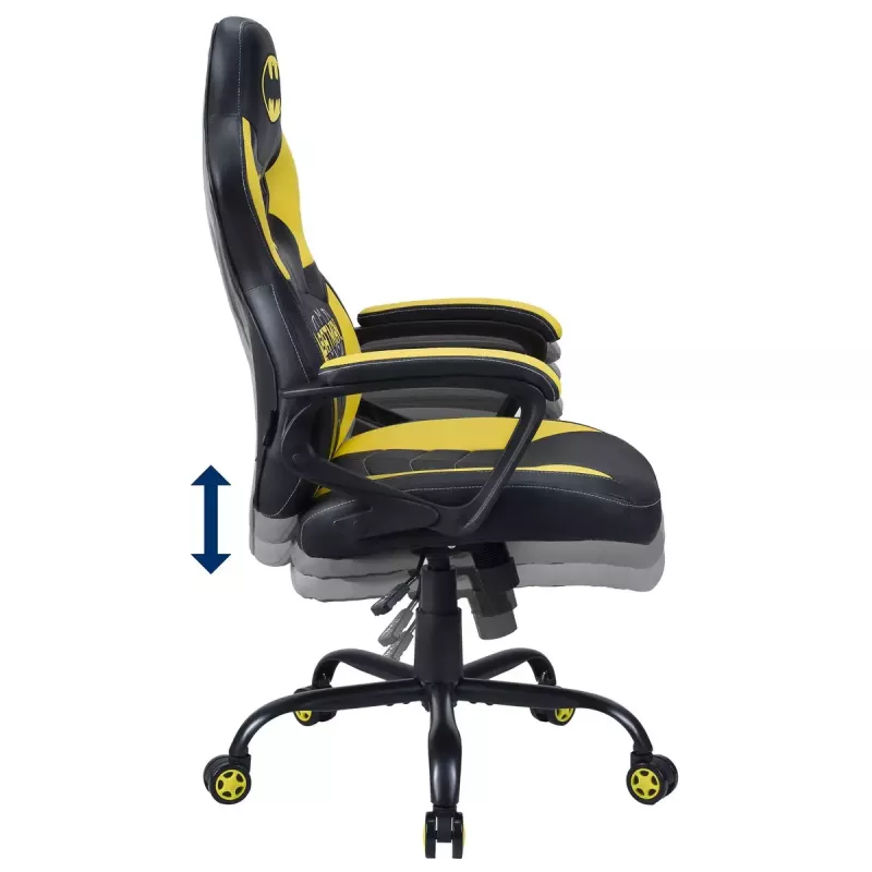 Silla gaming para PC Subsonic Batman Junior asiento acolchado negro amarillo