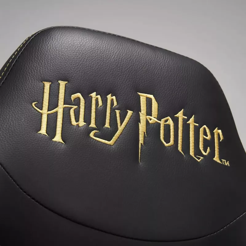 Silla gaming para PC Subsonic Junior Hogwarts asiento acolchado negro amarillo