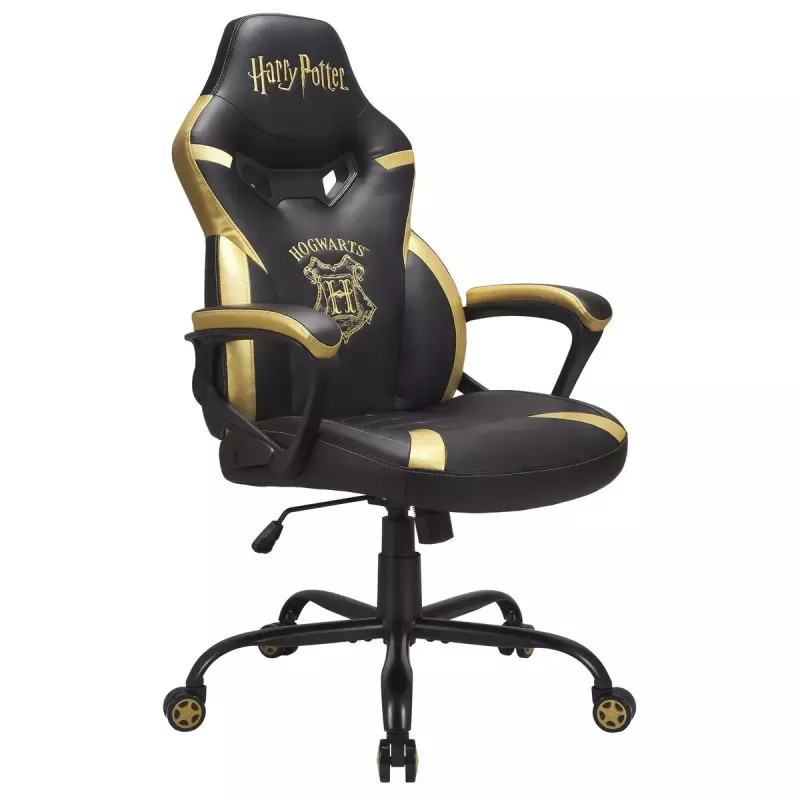 Silla gaming para PC Subsonic Junior Hogwarts asiento acolchado negro amarillo