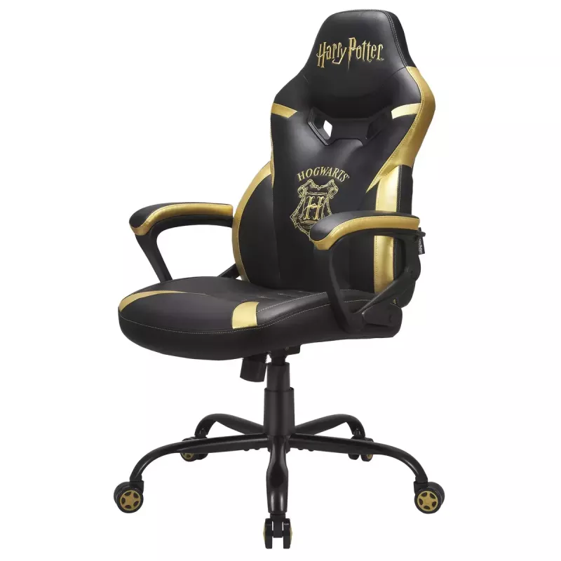 Silla gaming para PC Subsonic Junior Hogwarts asiento acolchado negro amarillo