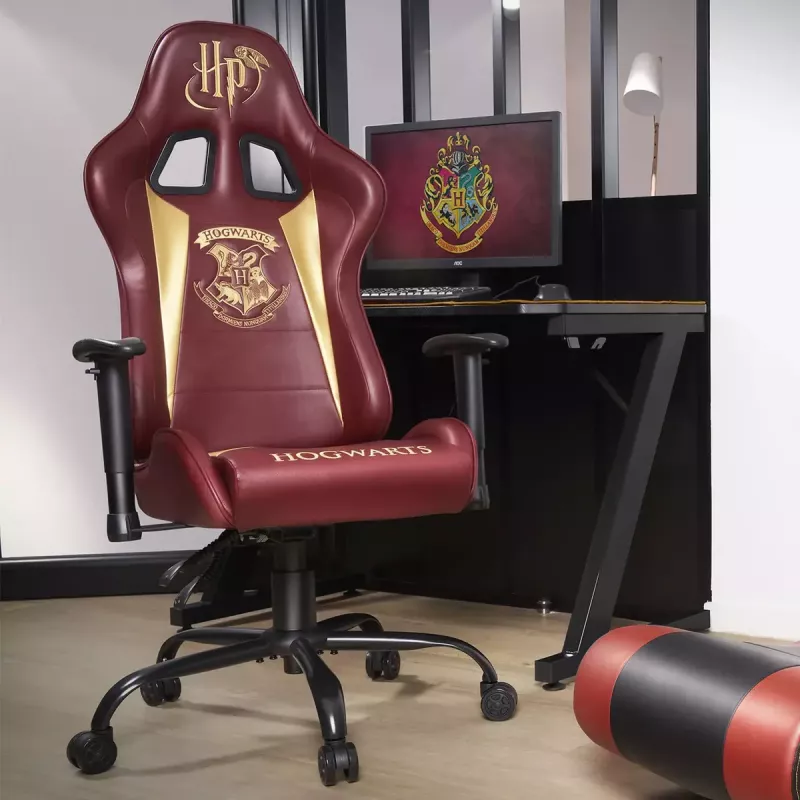 Silla gaming para PC Subsonic Hogwarts asiento acolchado marrón 125 kg