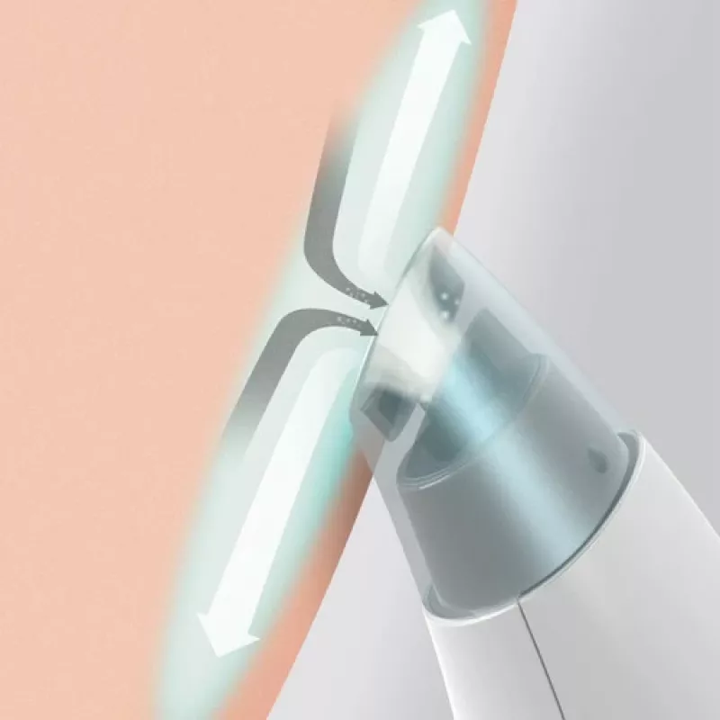 Aparato de cuidado de la piel HoMedics FAC-HY100 limpiador por hidrodermoabrasión transparente, blanco