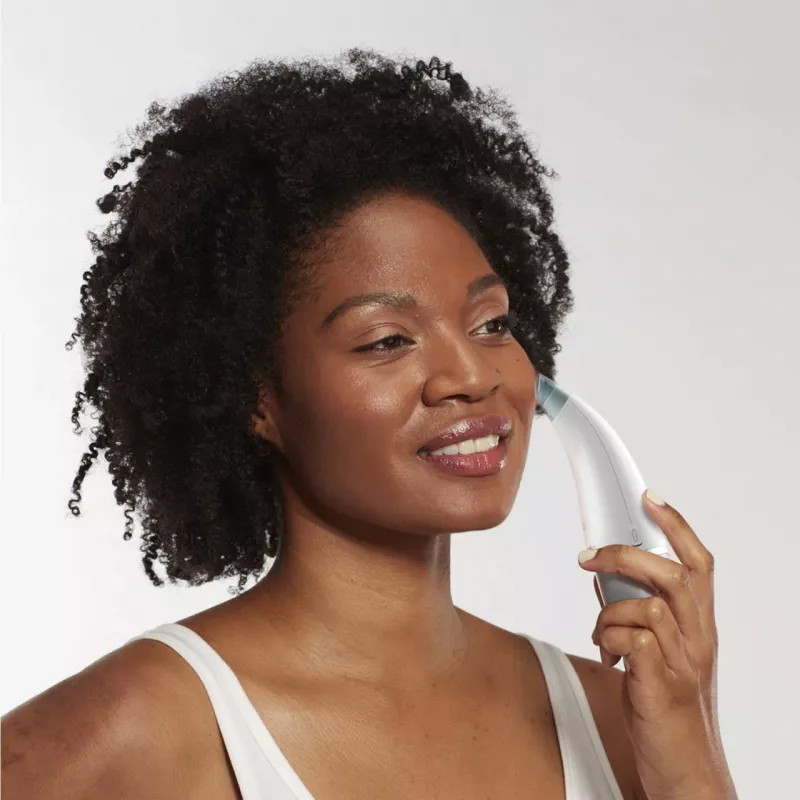 Aparato de cuidado de la piel HoMedics FAC-HY100 limpiador por hidrodermoabrasión transparente, blanco
