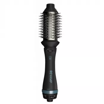 Cepillo de aire caliente Revamp Progloss Volume & Style Hot Brush negro 1000 W 3 m