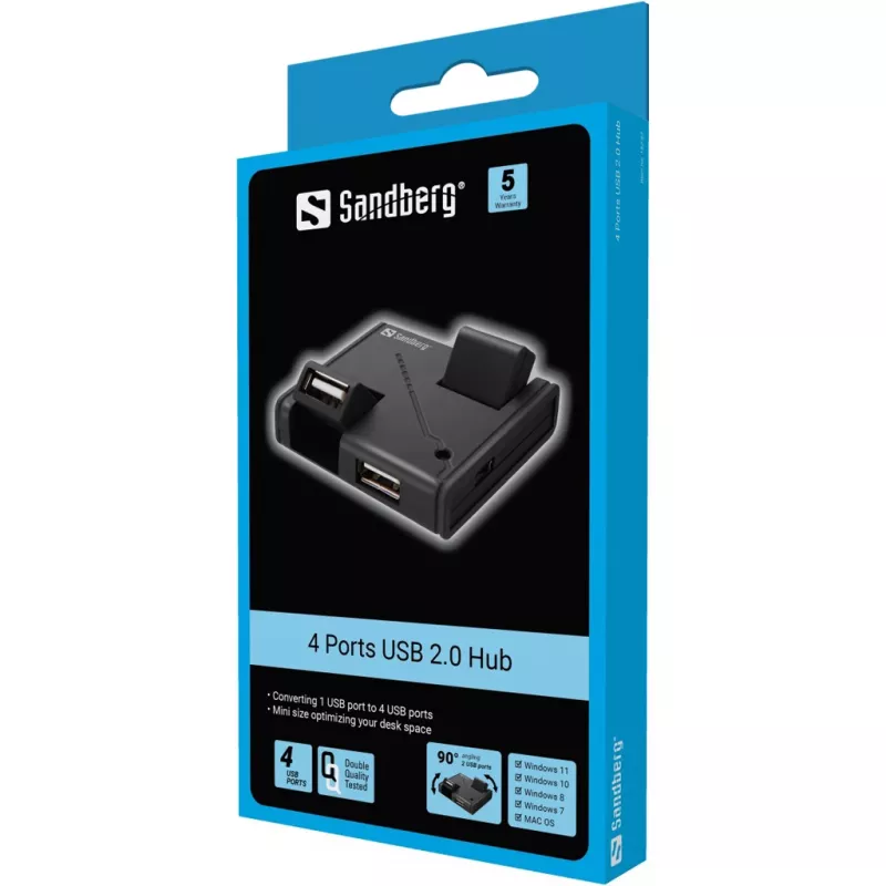 Hub USB Sandberg 4 puertos