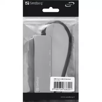 Hub USB Sandberg USB-C to 4 x USB 3.0 Hub SAVER
