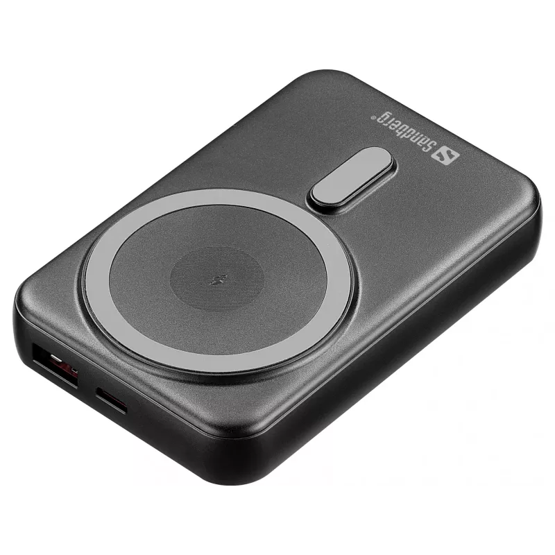 Batería externa portátil Sandberg Mag Wireless Powerbank 10000, 10000 mAh