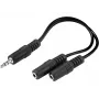 Divisor de audio Sandberg MiniJack 1->2 502-16