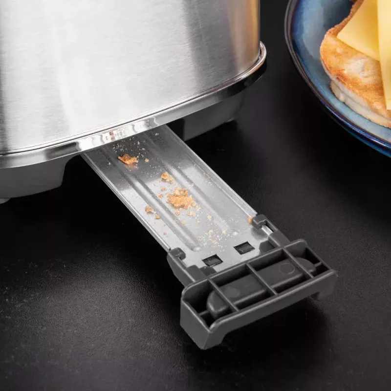 Tostadora Gastroback Design Advanced 4S 2 rebanadas 1100 W negro acero inoxidable