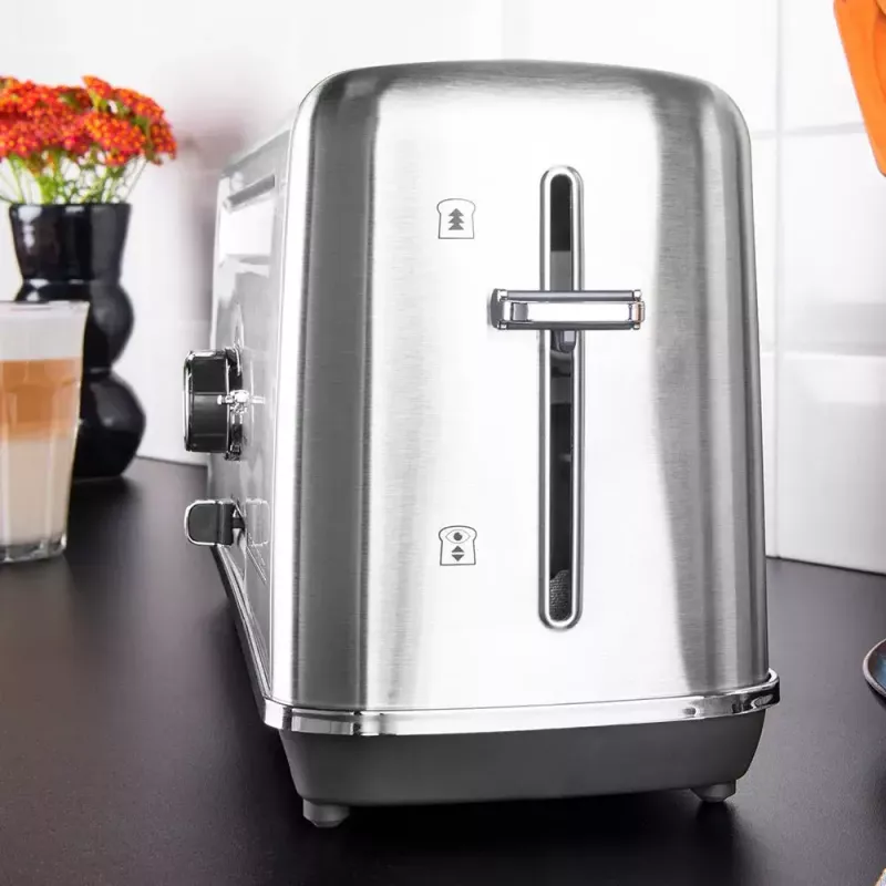Tostadora Gastroback Design Advanced 4S 2 rebanadas 1100 W negro acero inoxidable
