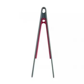 Pinza de cocina JATA HACC4522 293 mm silicona acero inoxidable gris rojo