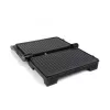 Parrilla de contacto JATA JEGR1107 1000W negra acero inoxidable mando giratorio