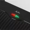 Parrilla de contacto JATA JEGR1107 1000W negra acero inoxidable mando giratorio