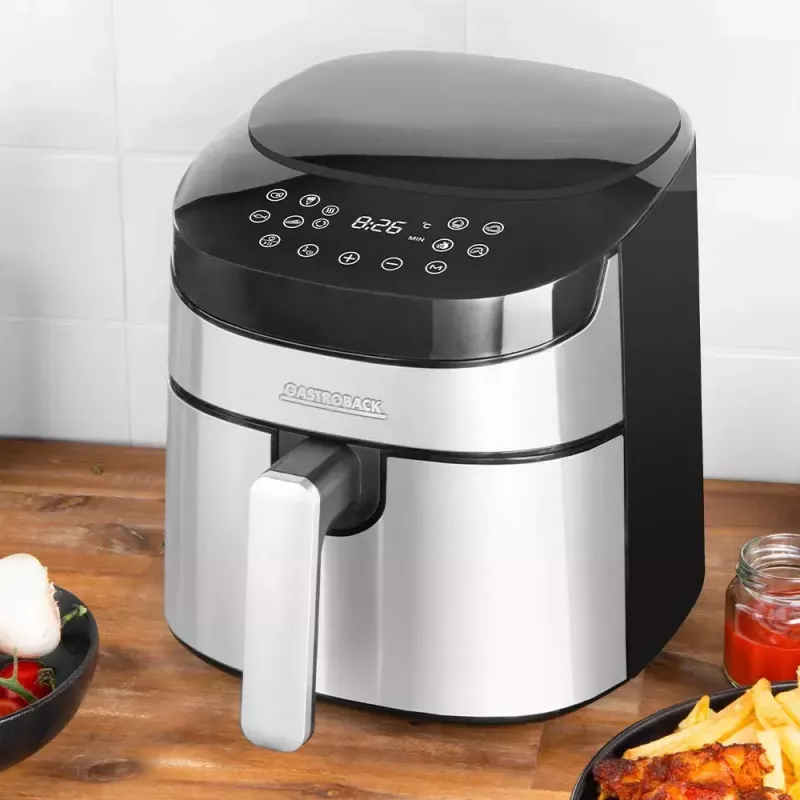 Freidora de aire Gastroback Design Air Pro 3,7 L 1300 W Negro Acero inoxidable
