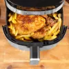 Gastroback 42583 Design Air Pro XXL freidora de aire caliente, 6,5 l, 1800 W, negro/acero inoxidable