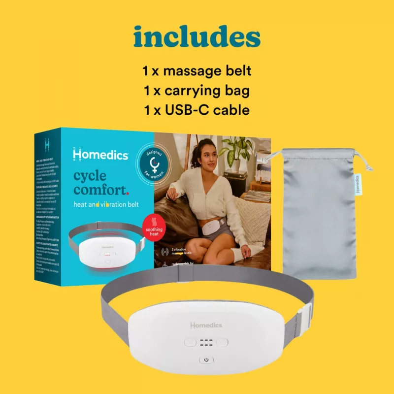 Cinturón de masaje HoMedics WMH-200H masaje vibratorio blanco